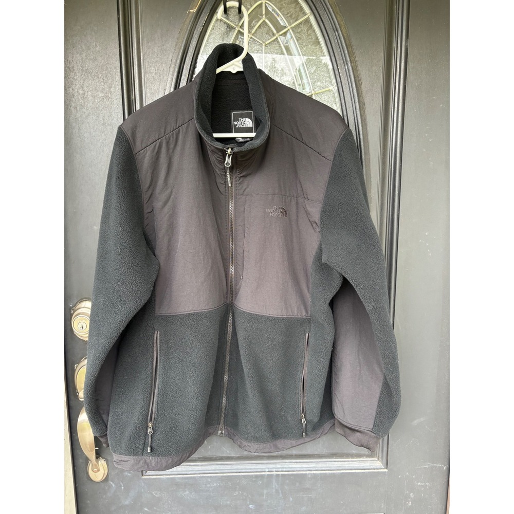 The North Face Denali 2 Black Fleece Jacket Womens XXL Reinforced Overlay Zip